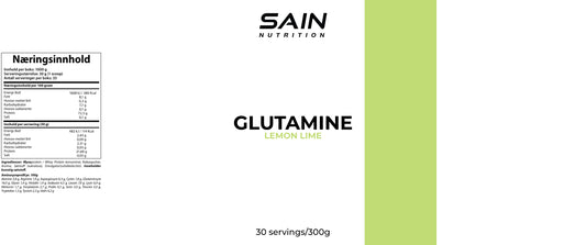 Glutamine, lemon lime
