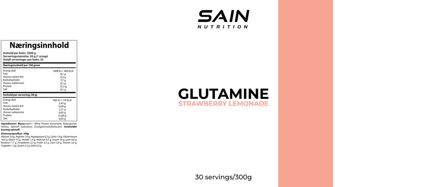 Glutamine, strawberry lemonade