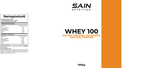 Whey 100 Salted Caramel Milkshake protein powder